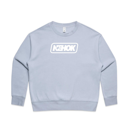 NEHOK Women's Stamp Crew Neck