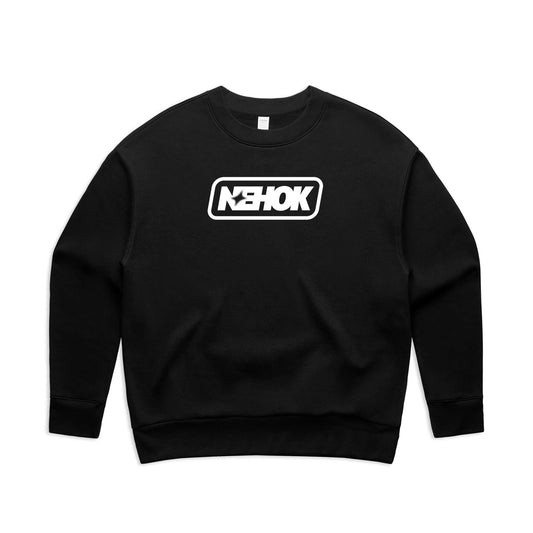 NEHOK Women's Stamp Crew Neck